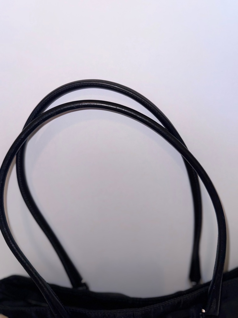 Prada Black Nylon Tote with Leather Trim - Picture 4 of 7